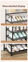 Multi-layer Door-mounted Shoe Hat Rack - Simple Assembly Household Integrated Multi-functional Storage Cabinet for Home Use 2
