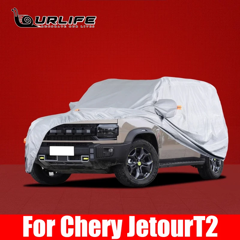 For Chery Jetour T2 2023 2024 2025 Accessories Covers Size Outdoor Full Auot Cover Sun UV Snow Dust Resistant Protection Cover