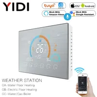 WiFi Thermostat Programmable Temperature Controller Underfloor Water/Gas Boiler Weather Station Tuya Smart Alexa Voice Control