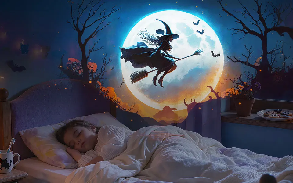Galaxy Projector Pro Disc Device Not Included Halloween Version Realistic Planetarium Night Light 6 Film Discs 4K HD Birthday