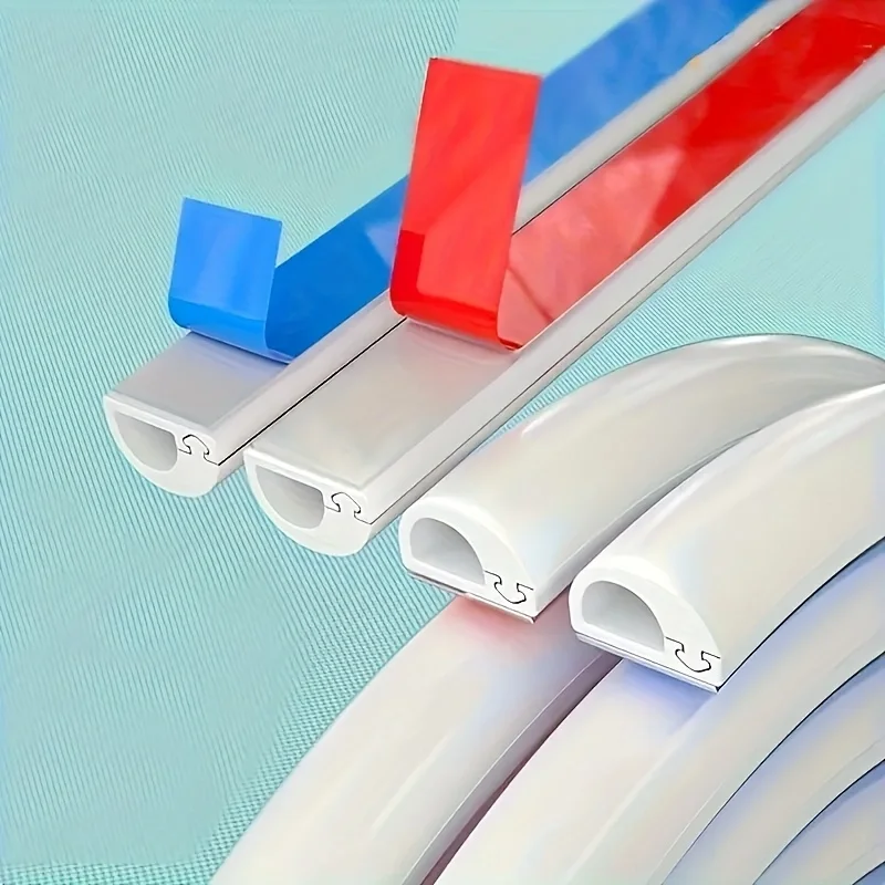 1PC 39.37in/78.74in/118.11/196.5in Cable Hider Free Cutting Easy Installation Cable Tidy Hide Wall Floor Wires