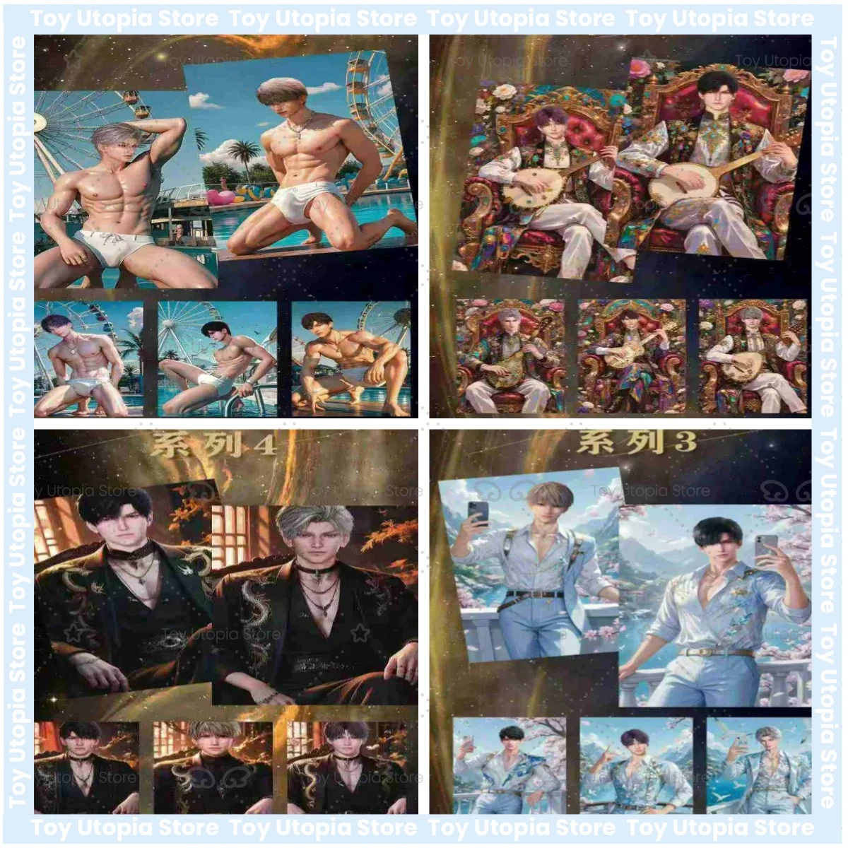 

Venta al por mayor, tablero arte Love and Deepspace, caja refuerzo, chicas de Anime, regalo de personaje raro UR SR SP
