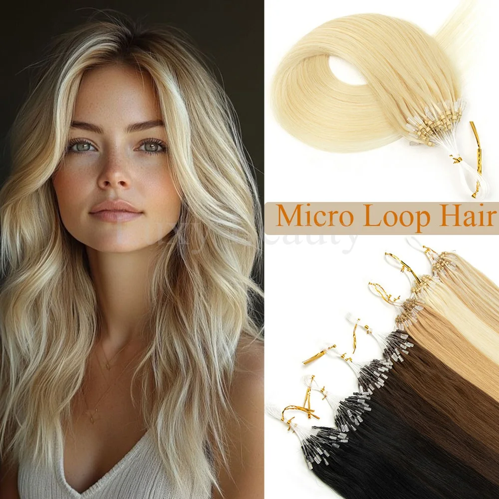 

Светлые человеческие волосы с микропетлей, наращивание волос с микропетлей, рыболовная леска, черные, коричневые, наращивание человеческих волос с микробусинами