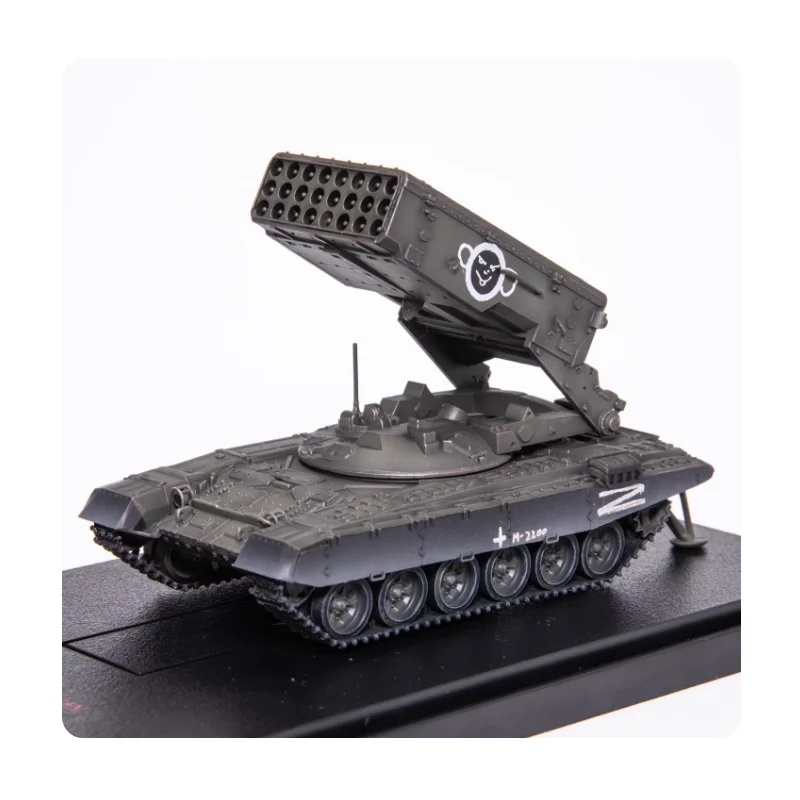 

Finished 1:72 Scale Ukraine-Russia TOS-1A Plastic Tank Model Suitable For Collection Decoration Toy Gift Display