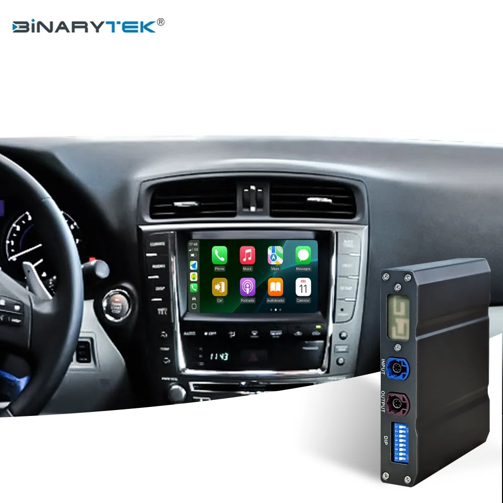 NewFor LEXUS IS GS LS 2005-2008 TOYOTA Land Cruiser200 2007-2008 Binarytek Wireless CarPlay Android Auto Adapter Module Car Radi
