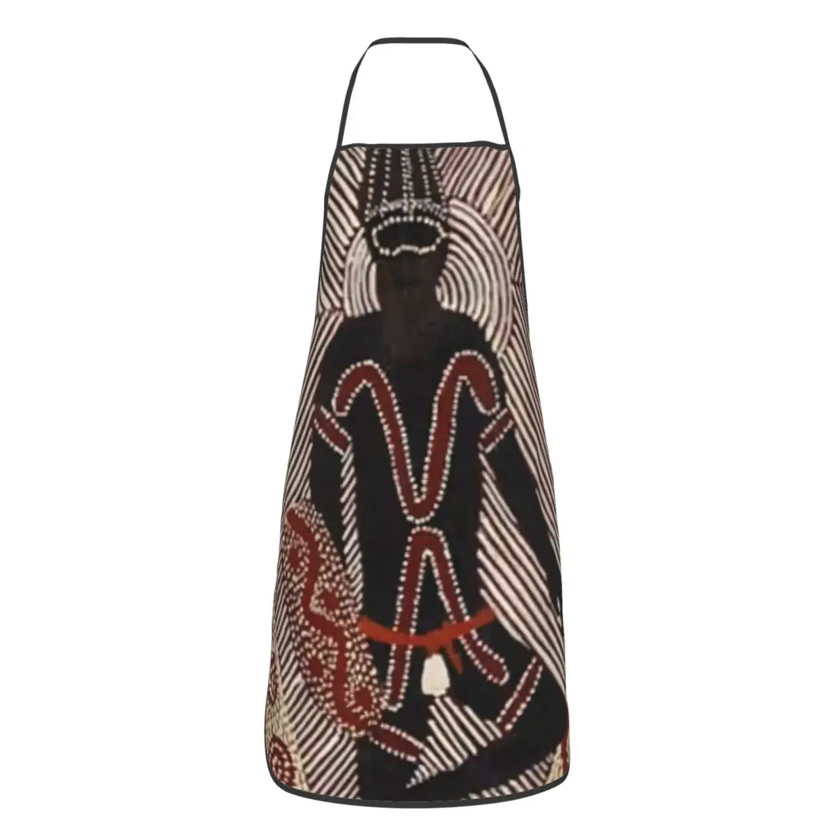 Custom Unisex Australian Aboriginal Art Kitchen Chef Cooking Baking Apron Men Women Tablier Cuisine for Gardening