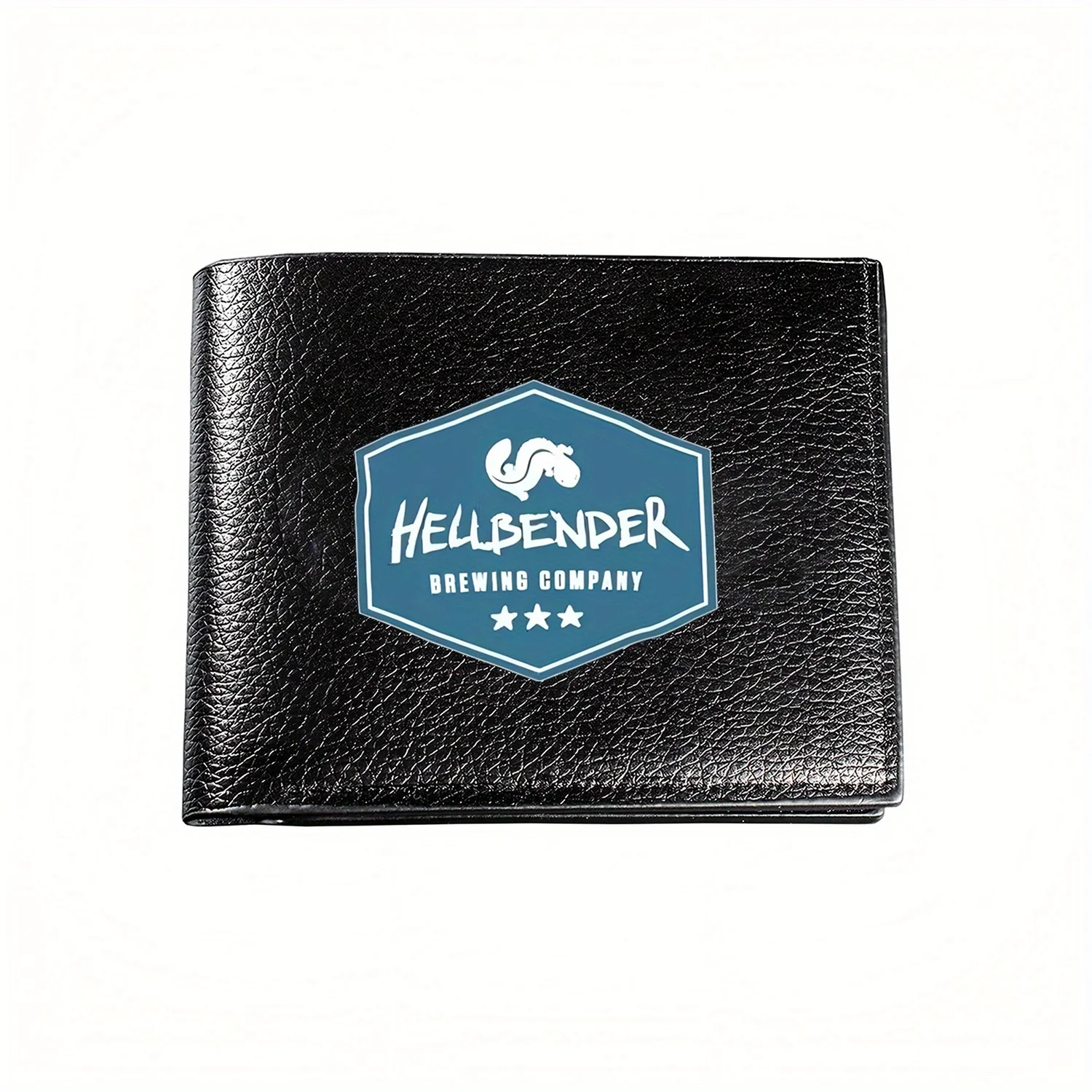 

Логотип компании Hellbender Brewing, стильный мужской кошелек с графическим принтом, деловой повседневный элегантный простой практичный качественный кошелек Stylis