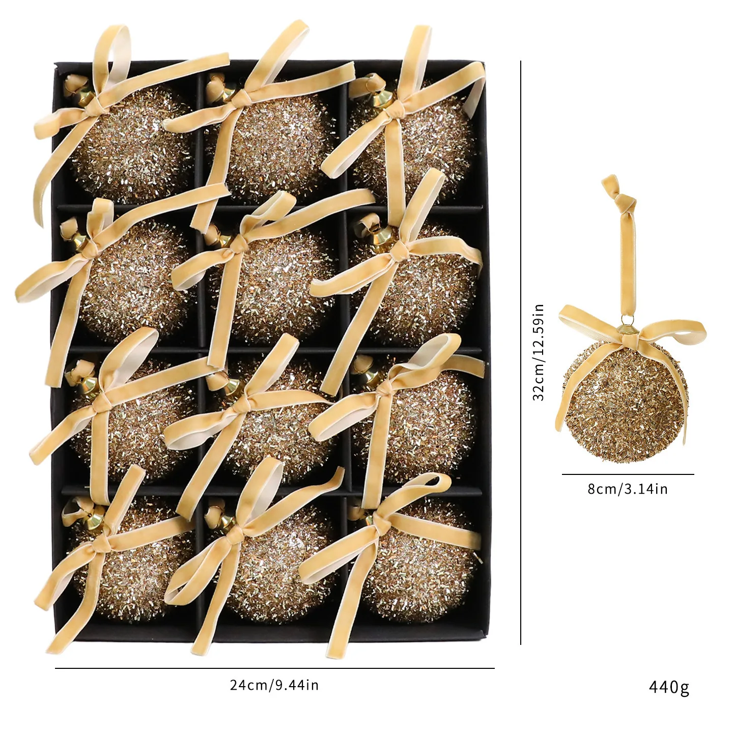 

Праздничный декор елки Рождественские украшения Рождественское празднование Легко подвешивается Глянцевый внешний вид Легкий дизайн