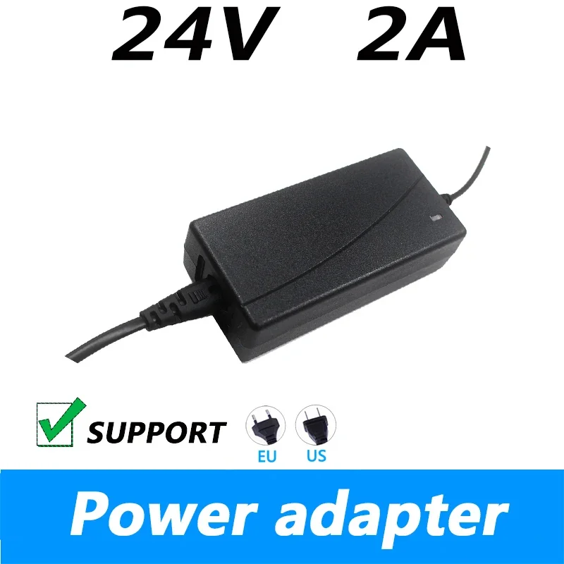 DC 2meter cable Adapter Power Supply Source Transformer 220V 110V AC to 12V 24V DC Charger 1A 2A 3A Socket Adapter 5.5mm*2.1mm