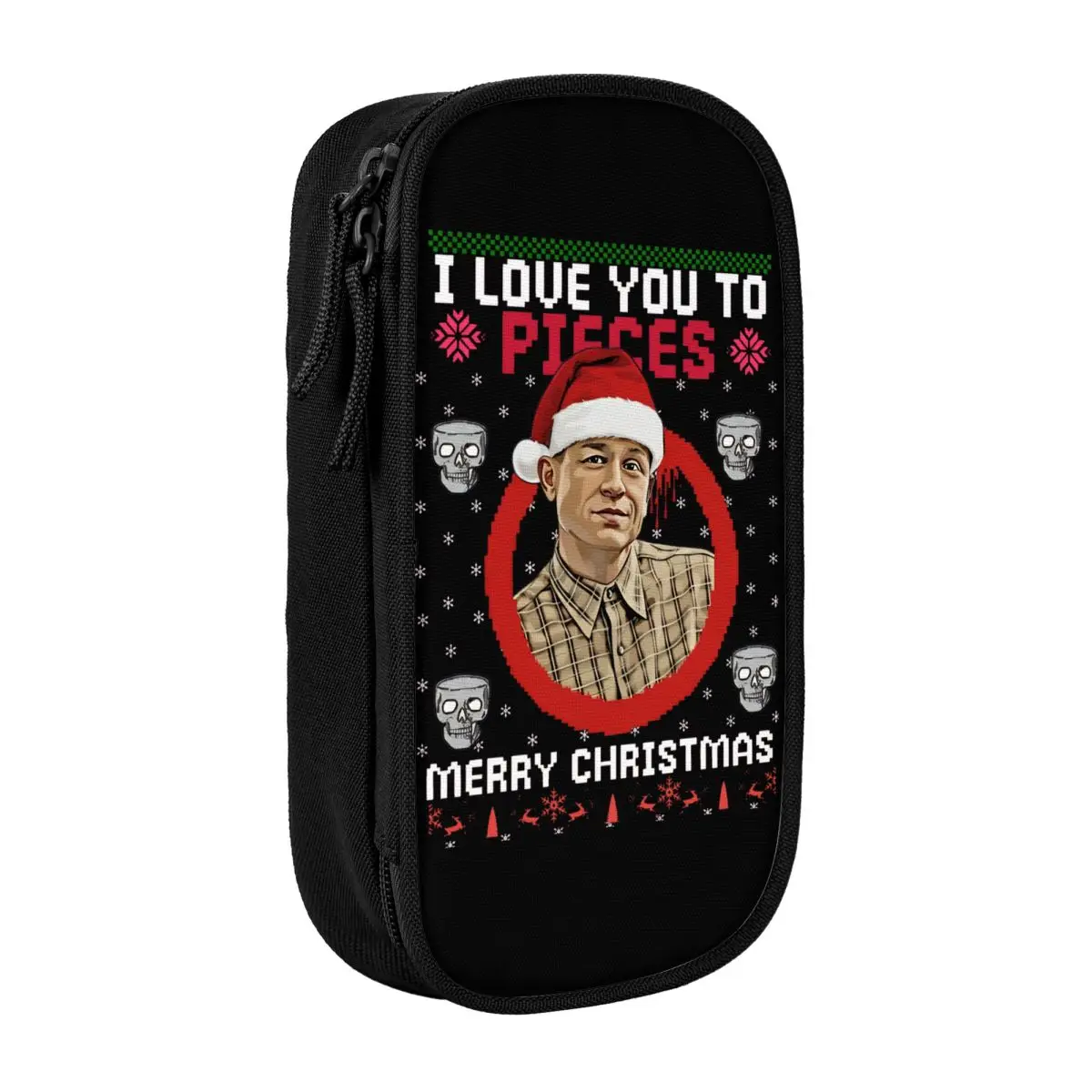 Charlie Hunnam As Ed Gein I Love You Pieces Merry Christmas Pencil Cases Cute Pen Bags for Student Big Capacity Pencil Pouch