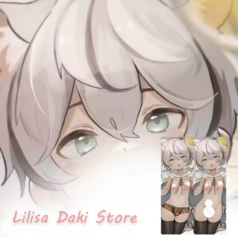 Dakimakura White Tiger Shota Boy Anime Body Pillow Cover Double-Sided Print Life-Size Pillowcase Gifts