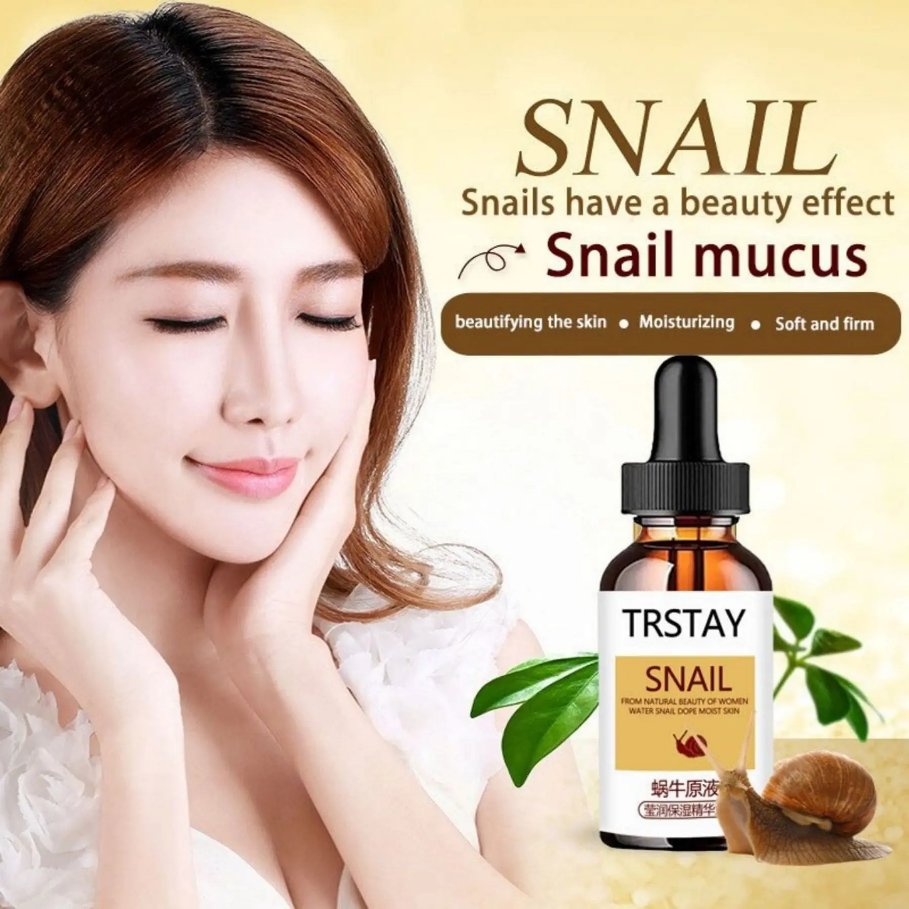 5ML/15ML/30ML/50ML/Snail Extract Serum Face Essence Anti Wrinkle Hyaluronic Acid Anti Aging Collagen Whitening Moisturizing Face