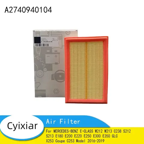 MERCEDES-BENZ E-CLASS 에어 필터, W212 W213 C238 S212 S213 E180 E200 E220 E250 E300 E350 GLC X253 쿠페 C253 모델 2016-2019
