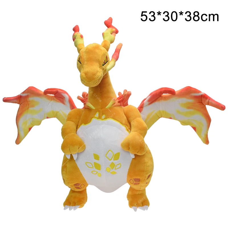 

New Pokemon Plush Dolls Super Gigantamax Charizard 15 inch Throw Pillow Peluches Decoration Gifts For Kids