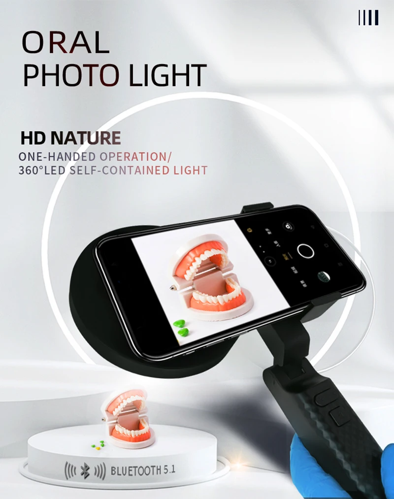 VVDental Flash Light Photography Equipment Dentistry LED Oral Filling Light Dental hand-held holders Photographs