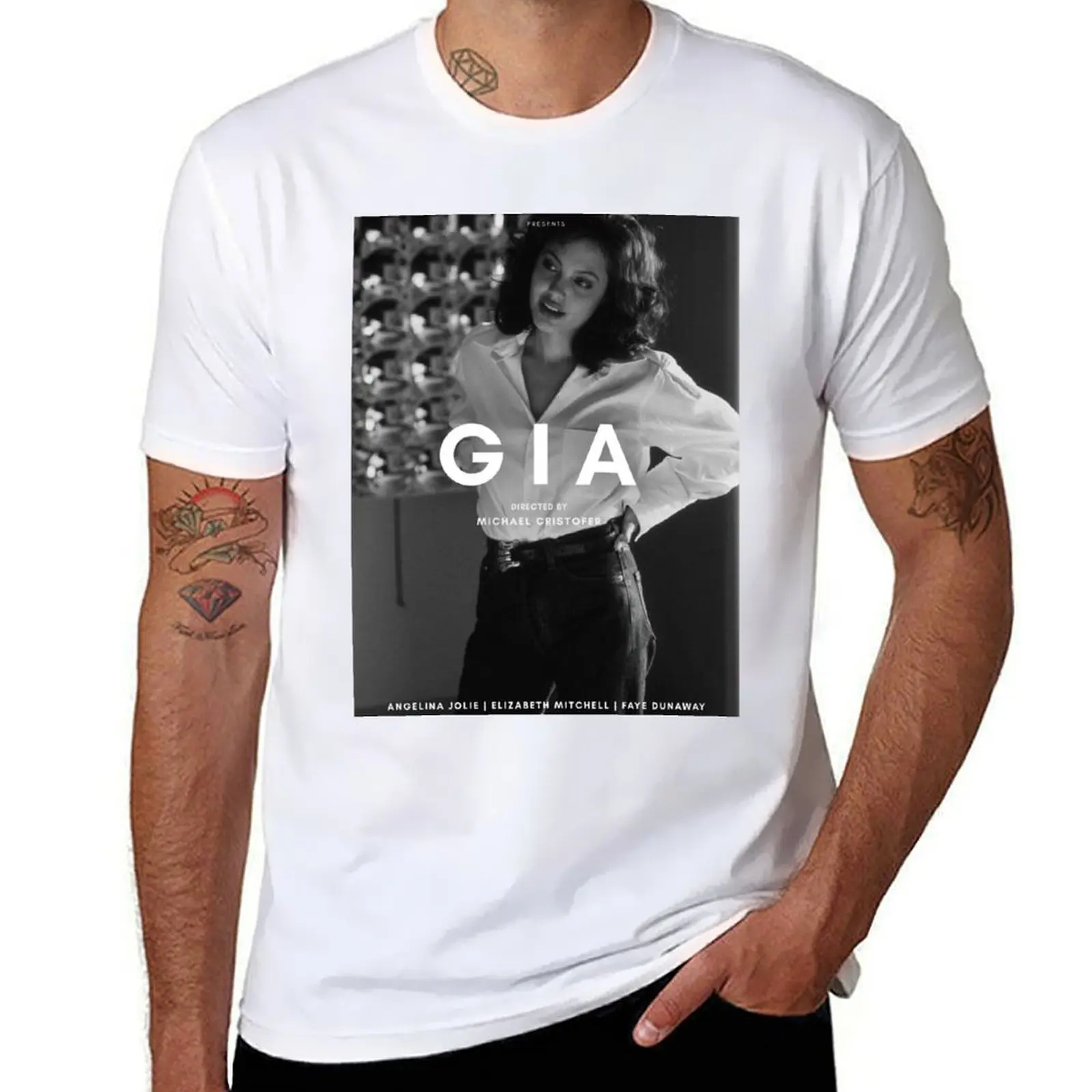 

Gia 1998 alternative movie poster 3 T-Shirt t shirts cotton 100% cotton t shirts man 100% T-Shirt