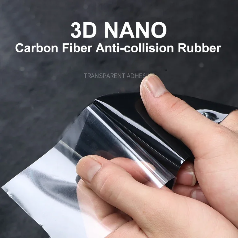Carbon Fiber Anti Scratch Tape Fit Auto Car Door Sill Edge Side Mirror Protector Film Waterproof Vehicle Decor Repair Component
