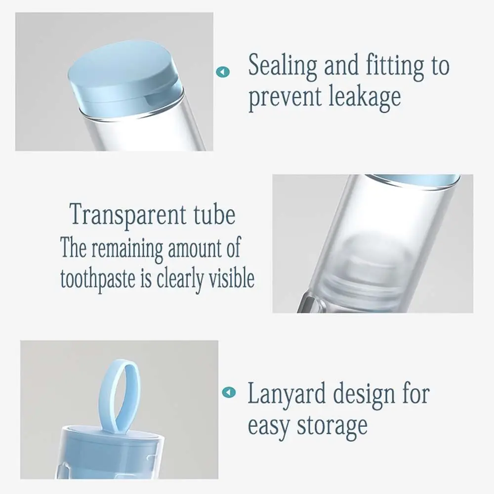 Immagine 3: Kit di stoccaggio per dentifricio pieghevole per escursionismo in plastica da viaggio Set di spazzolini per denti Strumenti per la pulizia dei denti
