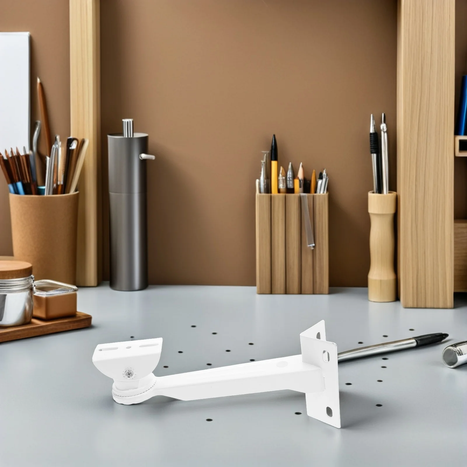 

2 set 2 Sets L-Shape Dome Security Camera Wall Brackets Steel Mount Extension Support Adjustable Multi-Angle Long Reach