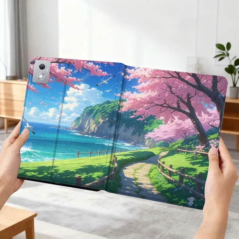 

Art Landscape Flower Tree Gift For Xiaoxin Lenovo Tab P12 Extreme Legion Y900 Idea Pro GT 12.1 2025 Foldable Tablet Case