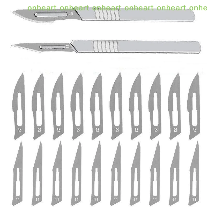[C]Industrial Carbon Steel Scalpel Blades Handle Scalpel For Biology Anatomy Practicing DIY Cutting Tool PCB Repair Sculpting