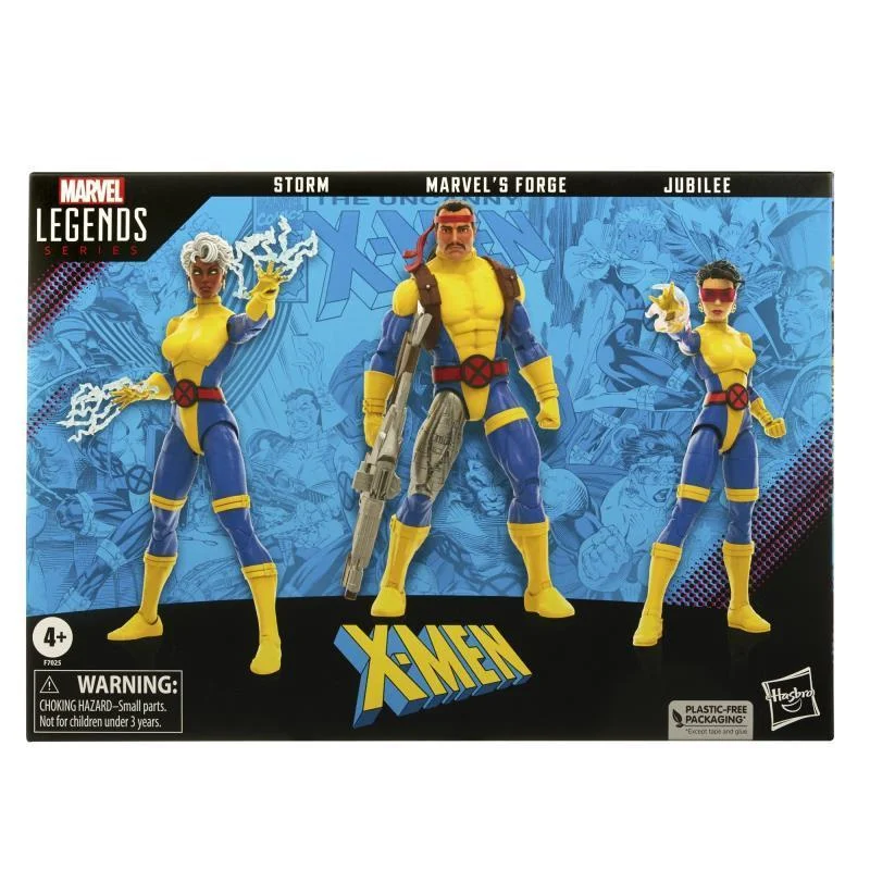 

Genuine Marvel Legends X-men Storm Jubilee Forge 3-pack 6" Action Figure Boxed Marvels Blacksmith Storm Lee Chien Huan In Stock