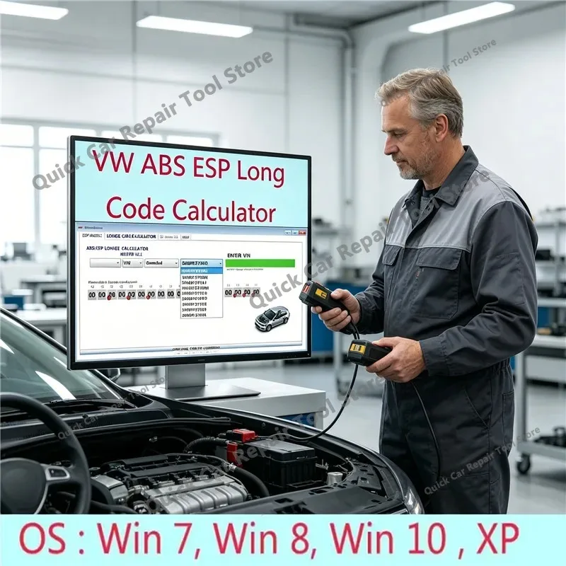2026 hot sell for VW ABS ESP long code calculator helper MK60EC1 ABS ESP long code calculator software + unlimited installation