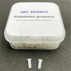 AEF Badminton Racket Single Hole & Double Hole Grommets / Eyelets - Clear Pack