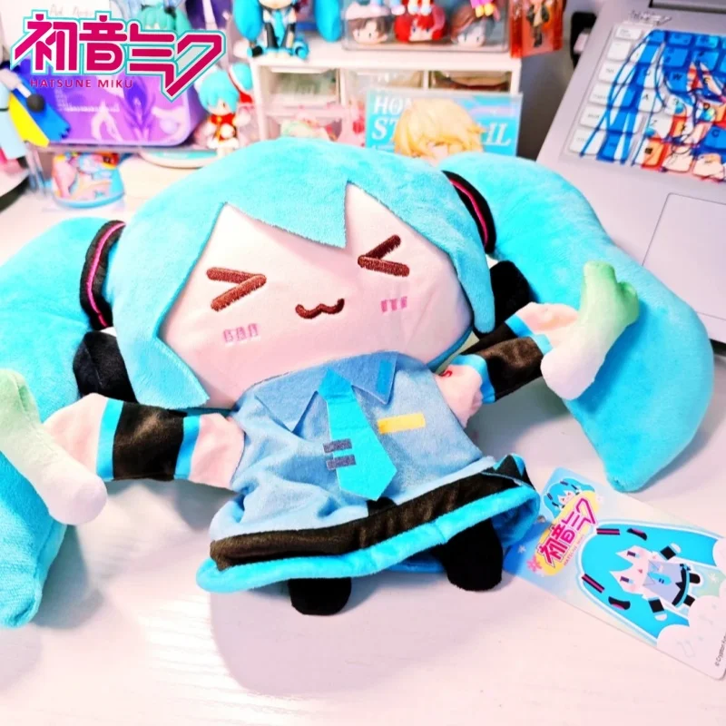 Hatsune Miku Plush Series  Hand Puppet Doll Miku Support Green Model Gsm Birthday Gift Toys
