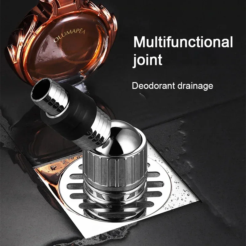 

Floor Drain Adapter Anti-overflow Bathroom Pipe Sewer Connector Pipe Water Stopper Washroom Washing Machine Floor Drain Adapter