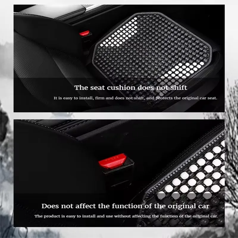 Summer Wooden Beads Seat Cushion  Cool and Breathable Comfortable Multi-occasion Use
