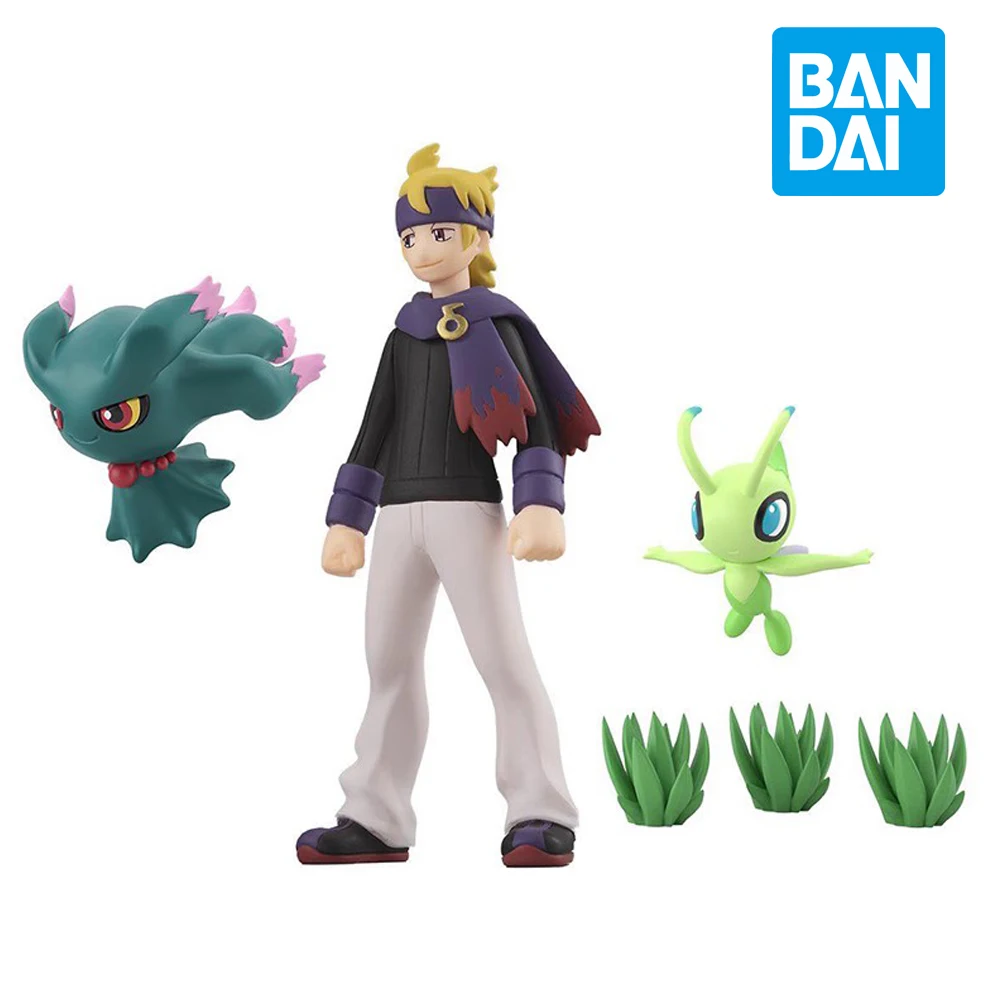 Bandai Pokemon Wereld Van Proporties Johto Regio Morty Misdreavus Celebi Anime Actie Speelgoedfiguur Verzamelbare Modellen Geschenken