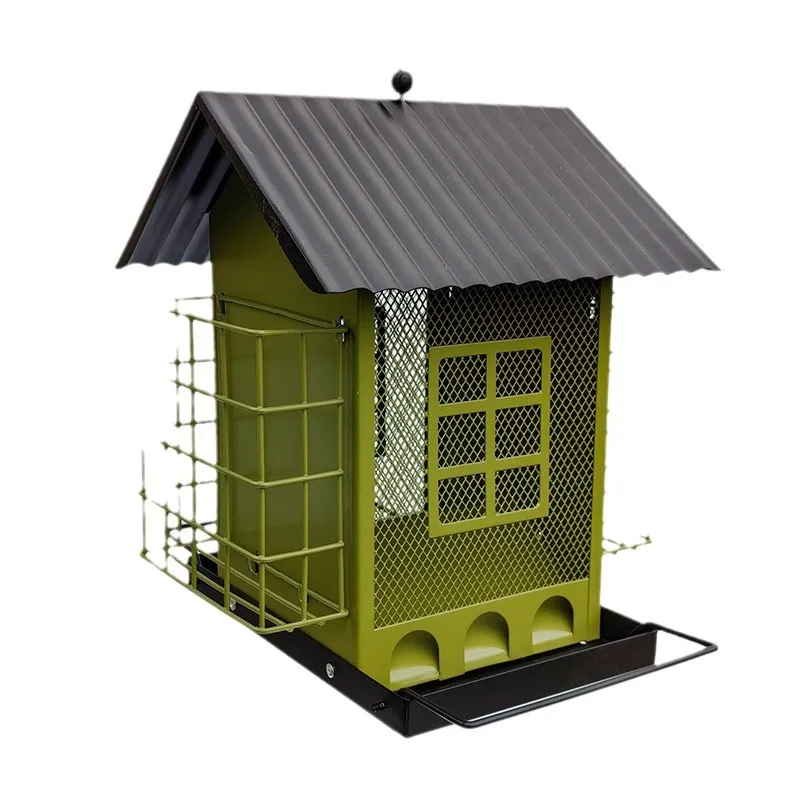 

Bird feeder Suspended metal anti-squirrel outdoor courtyard wrought iron bird feeder