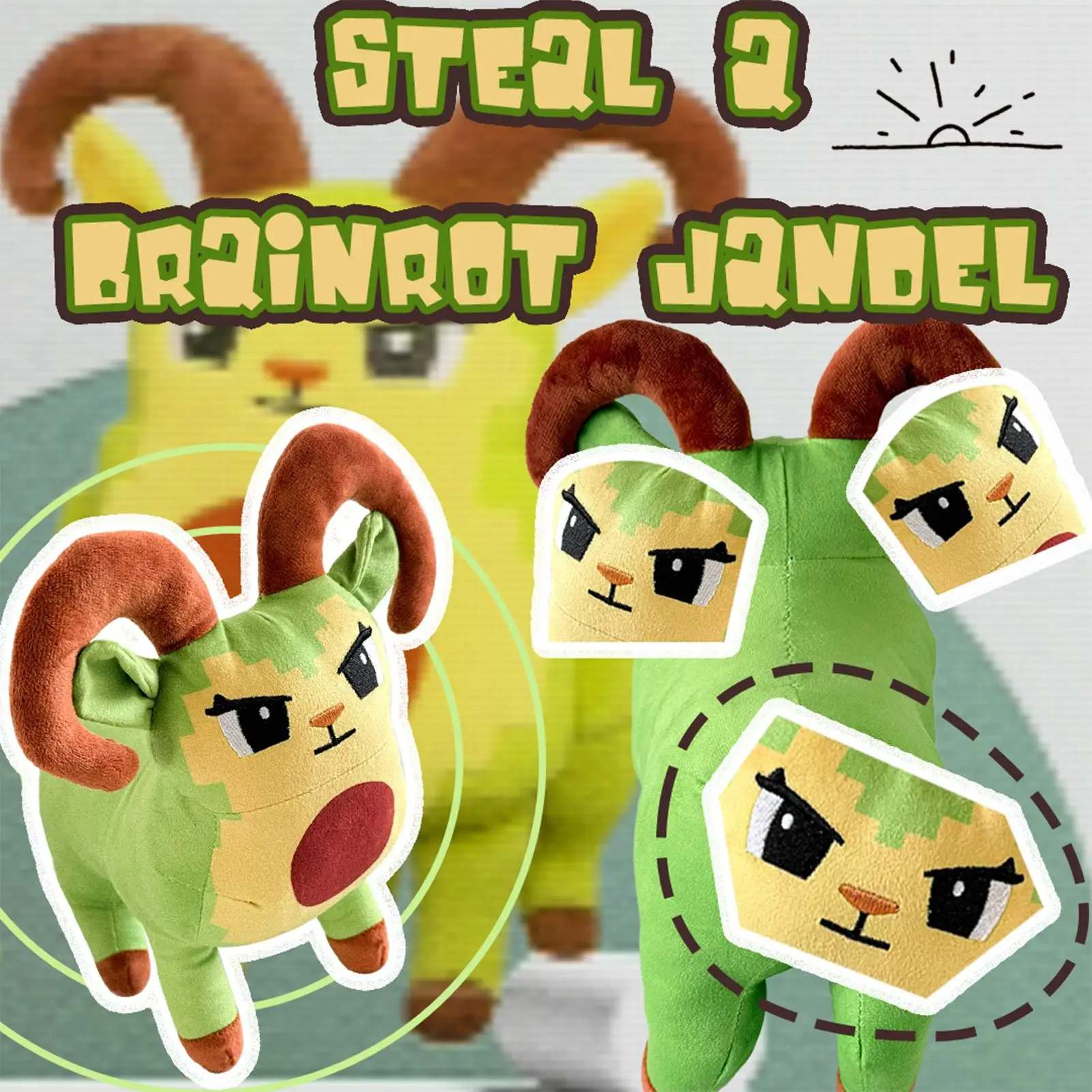 

Аниме «Крадающие мозги», плюшевая кукла, кавайная мультяшная мягкая плюшевая игрушка, милая кукла, персонаж, мягкая фигурка из популярной онлайн-игры