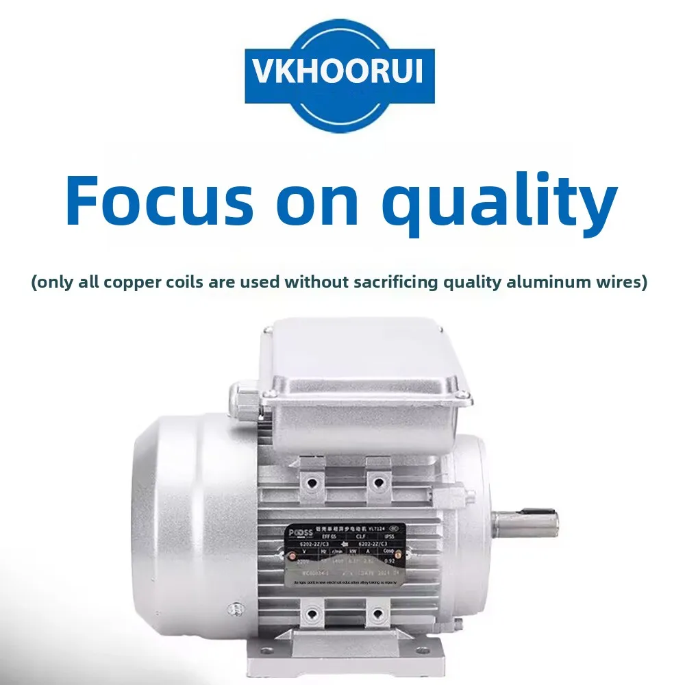 3KW 220V Single-Phase Asynchronous Converter Permanent Magnet Motor 50Hz 220V 1400RPM Aluminum Shell Electric Motor AC For PMG