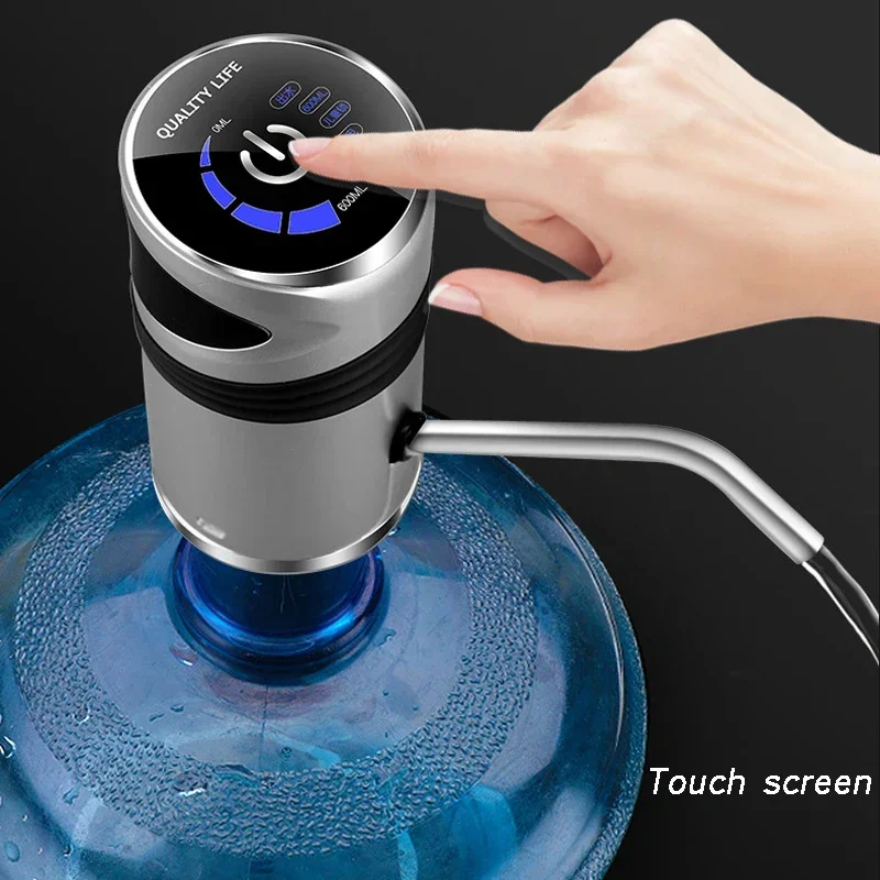 Drinking Fountain Electric Portable Water Pump Dispenser Gallon Drinking Bottle Switch Silent Charging Touch Dispensador De Agua