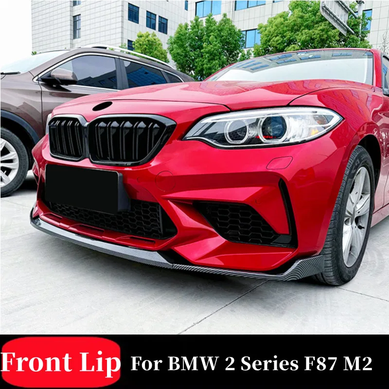 

For BMW 2 Series F87 M2 2016-2021 3pcs/Set Car Front Bumper Lip Chin Spoiler Splitter Diffuser Bodykit Tuning Accessories