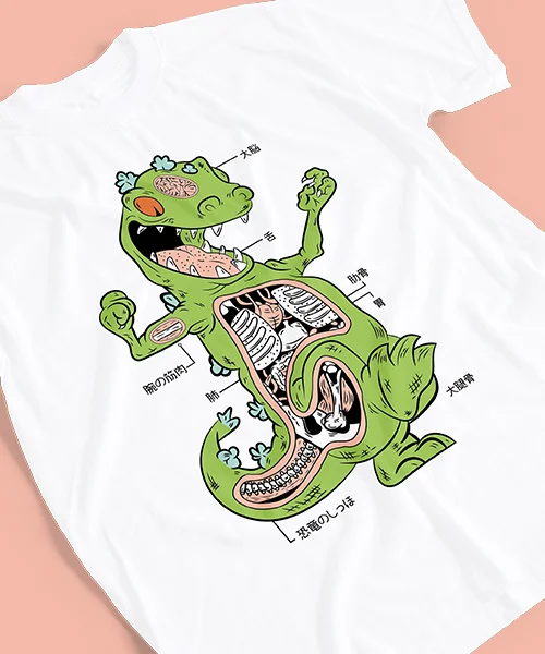 Camiseta unisex Aventuras en pañales: Reptar Anatomía