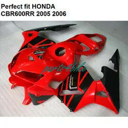 ABS plastic fairings for Honda CBR 600RR 05 06 red fairing kit CBR600RR 2005 2006 SZ30