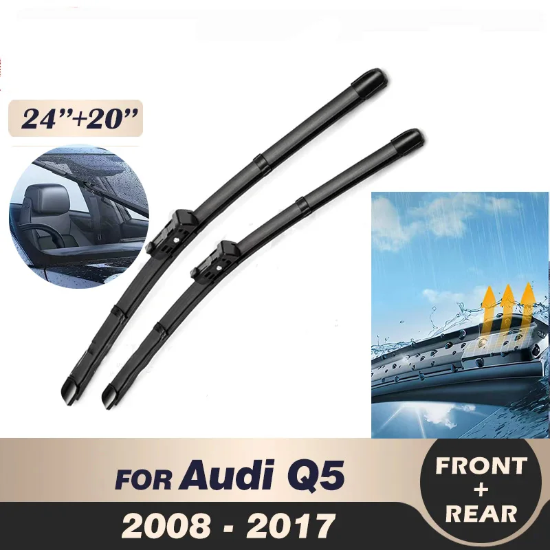 

Wiper Front Wiper Blades Set For Audi Q5 2008-2017 2009 2010 2011 2012 2013 2014 Windshield Windscreen Window 24"+20
