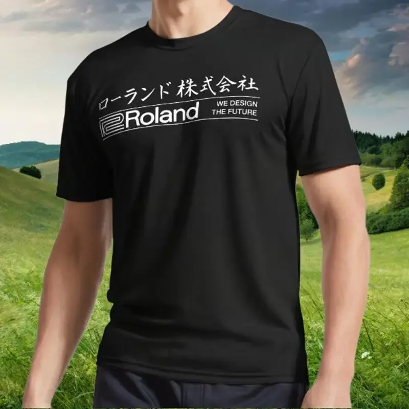 New Roland Logo Japanese light Classic American T Shirt Funny S to 5XL