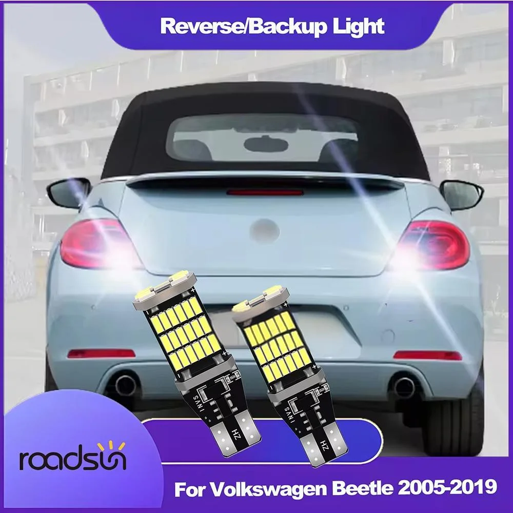 

2pcs LED Reverse Light For VW Volkswagen Beetle Accessories 2005-2019 2010 2011 2012 2013 2014 2015 2016 Backup Back Up Lamp
