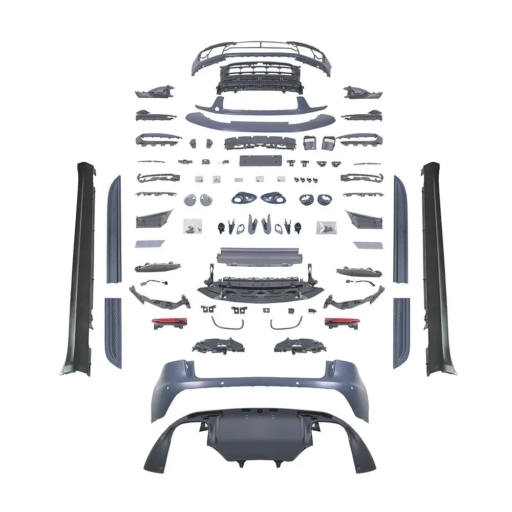 

95B.3 Style Front & Bumper Kits Unpainted Black Bolt-On for MACAN (95B) New Condition