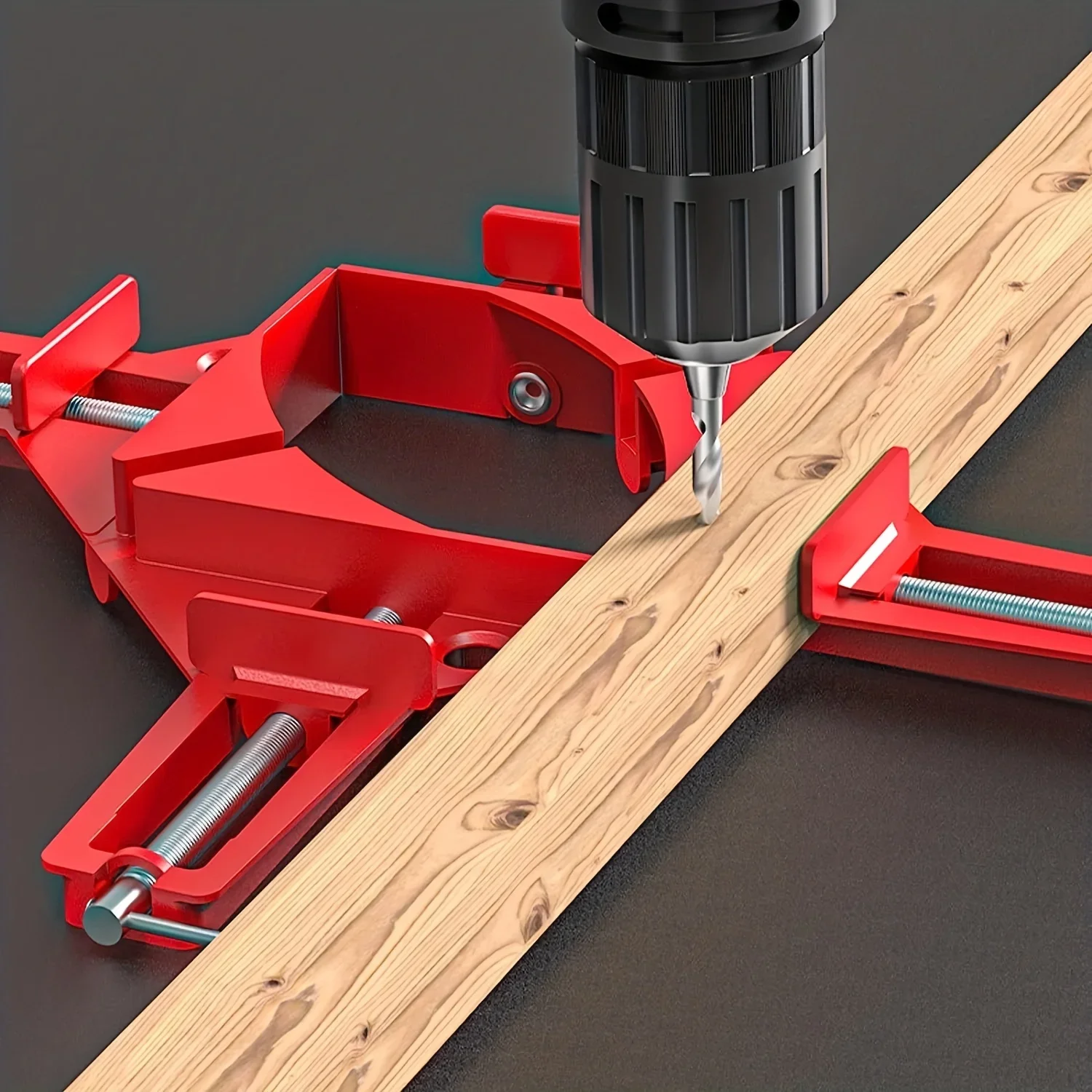 90° Right Angle Corner Clamp, Picture Frame & Glass Holder - Practical DIY Woodworking Hand Tool