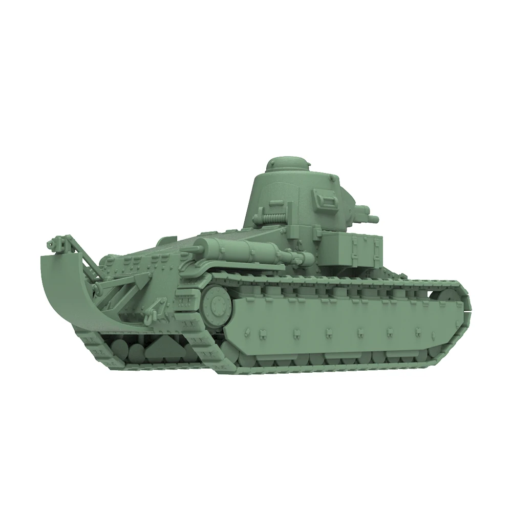 

1/220 1/160 1/87 SSMODEL SS811 Железнодорожная военная модель комплект Франция D1 Light Tank ST2 Башня и пистолет 47 мм SA34
