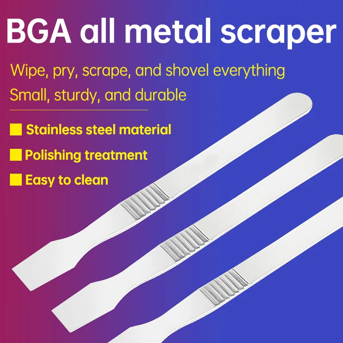 Edelstahl Reparatur schaber Zinn Paste Rühren Handy Pry Bar Tablet LCD Warp Fall Entfernung Werkzeuge