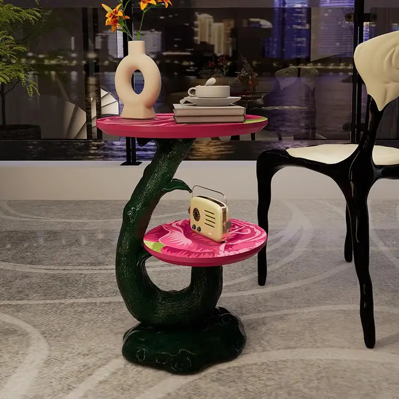 

Rose Sculpture Side Table | Factory Wholesale Living Room Double Art Decoration Table