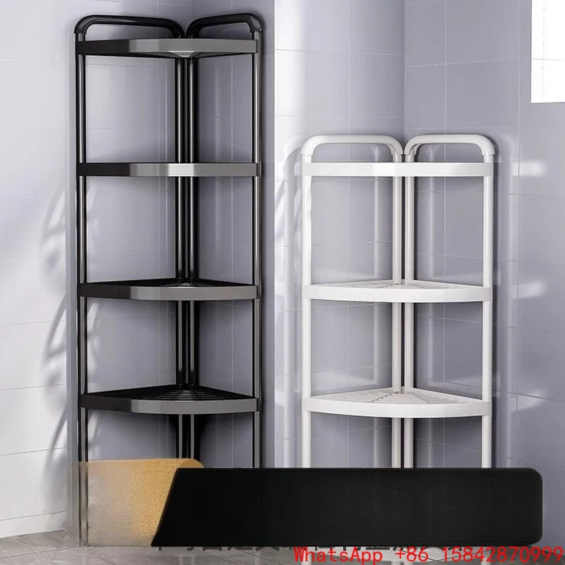 

Японская импортная полка для ванной комнаты от пола до потолка, многослойная треугольная полка для ванной комнаты