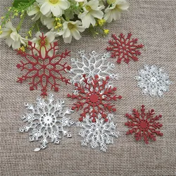 4pcs/set Snowflake Cutting Dies Christmas Dies Metal Cutting Dies Stencils for DIY Scrapbooking Album Stamp Paper Card Embossing