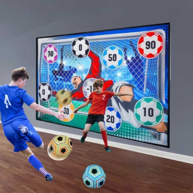 Set di tappetini da calcio Set di giocattoli da calcio per interni all'aperto Regali per ragazzi di allenamento di calcio multigiocatore Giochi di calcio competitivi multigiocatore